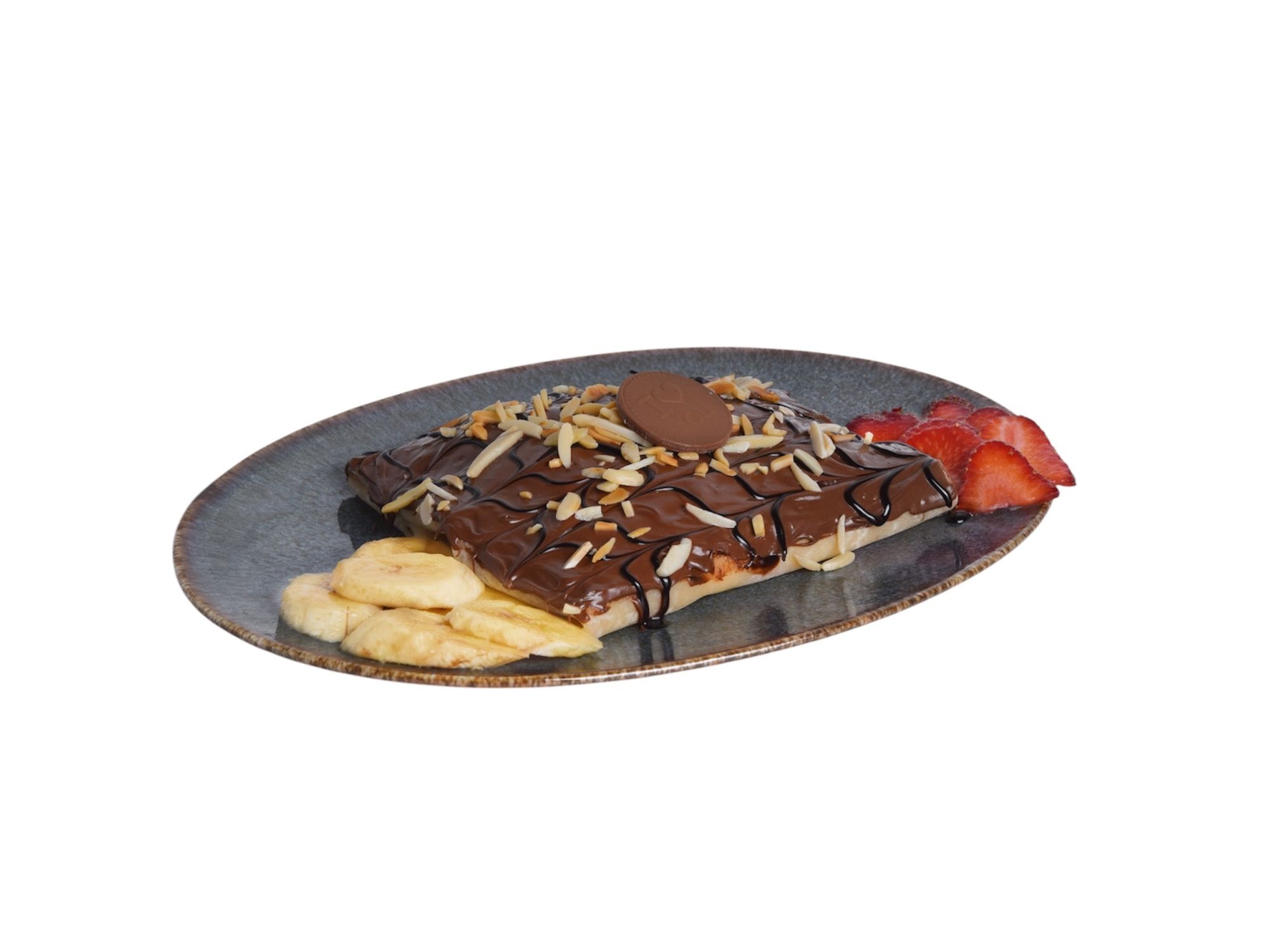 Nutella Custard Strawberry and Banana Crepe