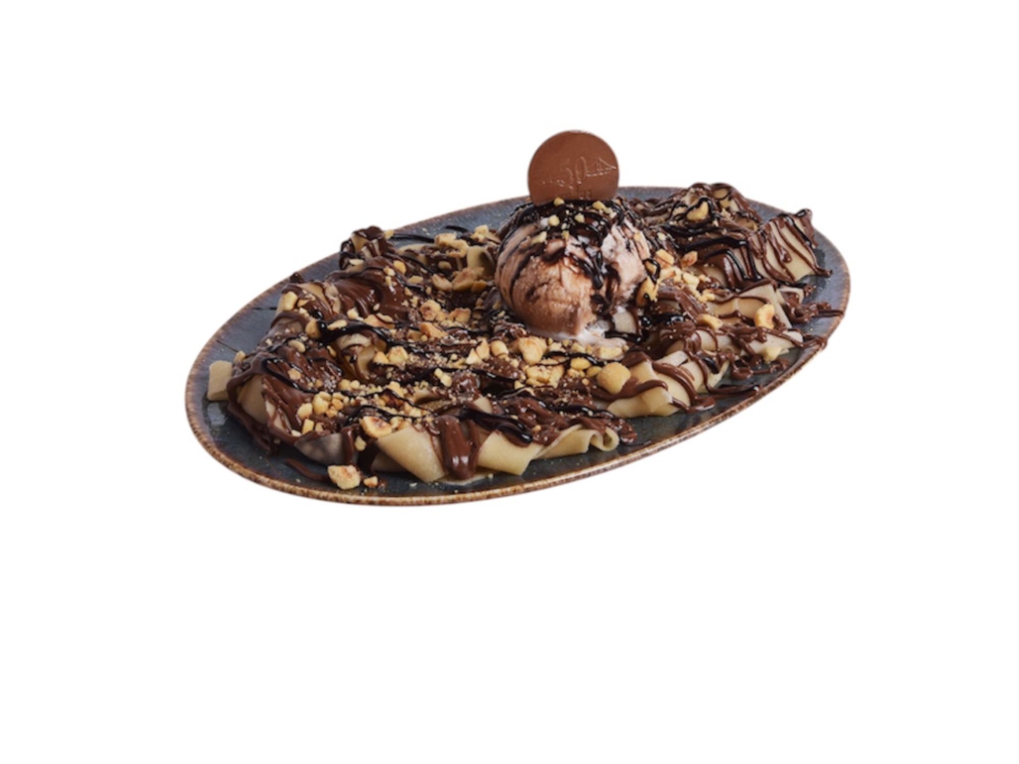 Nutella Fettuccine Nuts Crepe