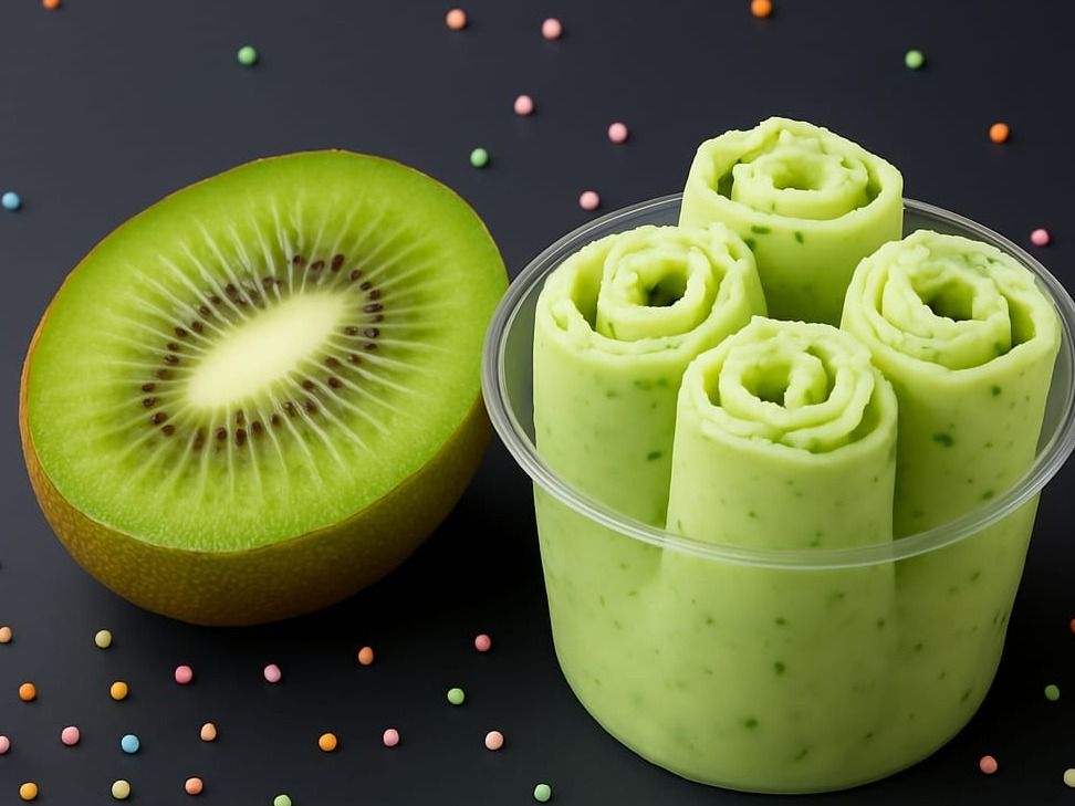 Kiwi Ice Cream Roll