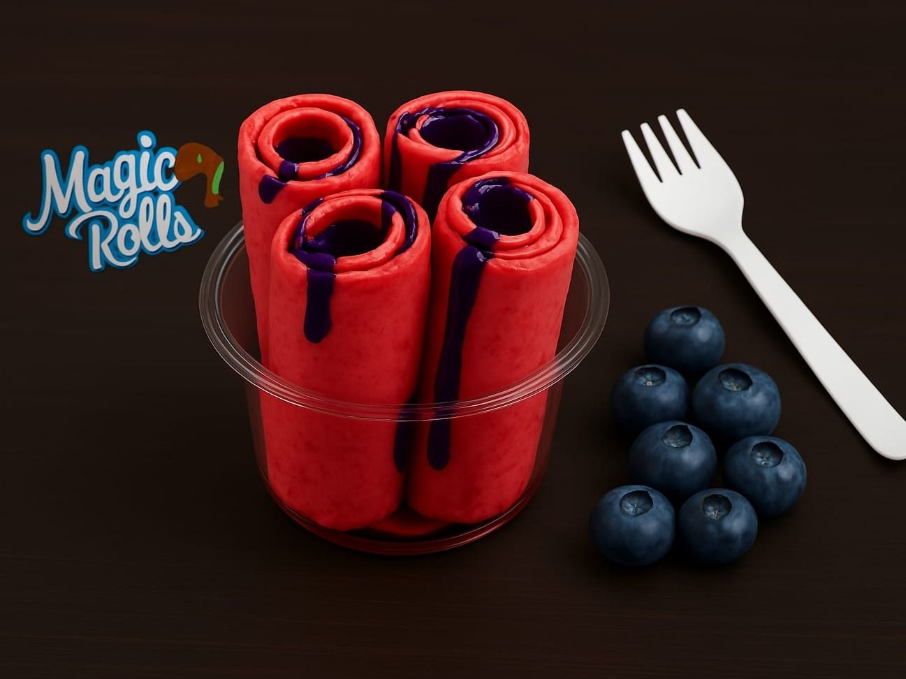 Berry Ice Cream Roll