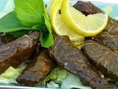 Cold Mahshi Vine Leaves.
