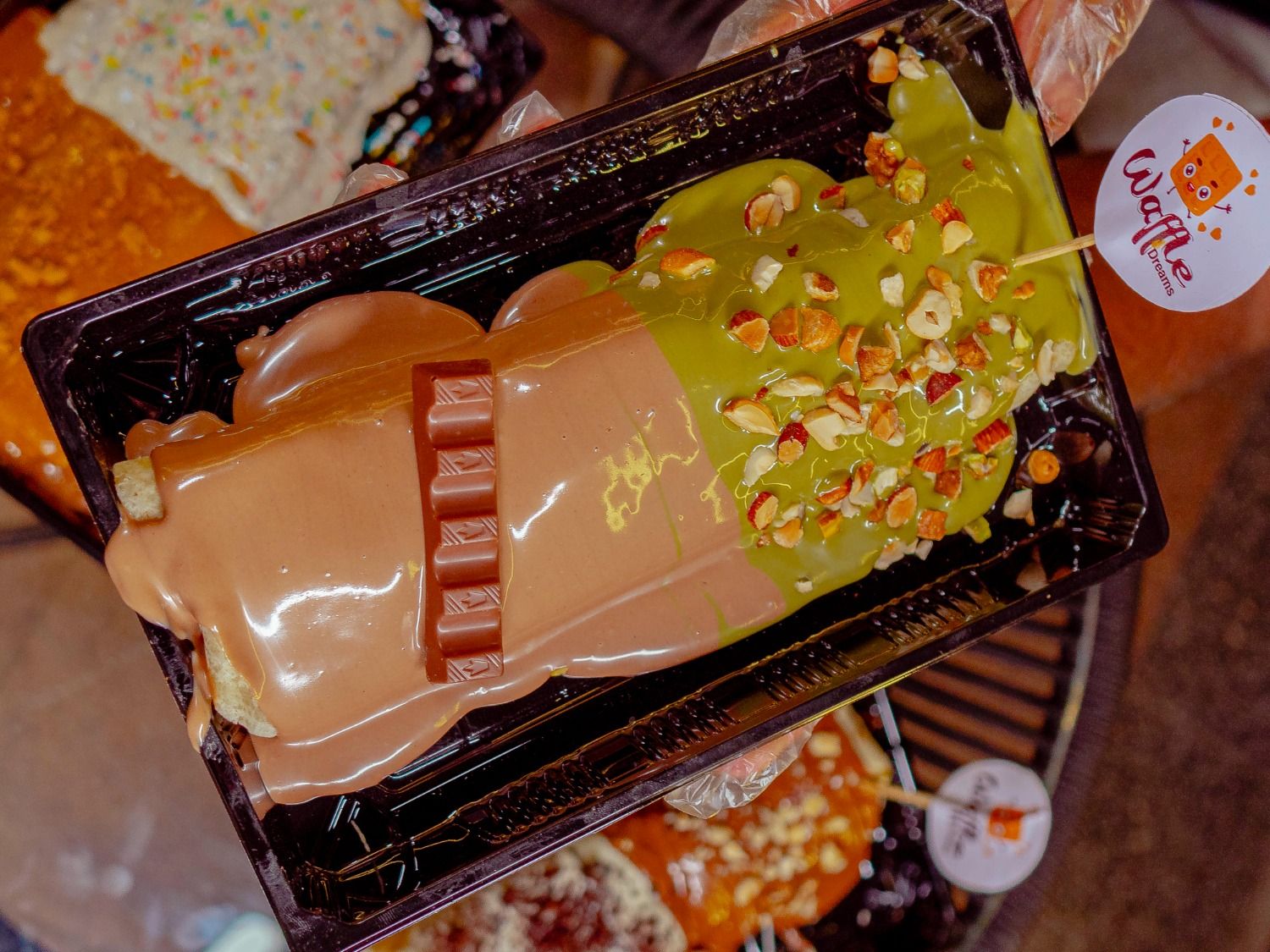Pistachio Sauce & Kinder Sauce Crepe