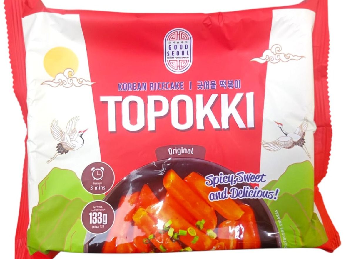 Korean Rice Cake Good Seoul Topokki Original Flavor - 133gm