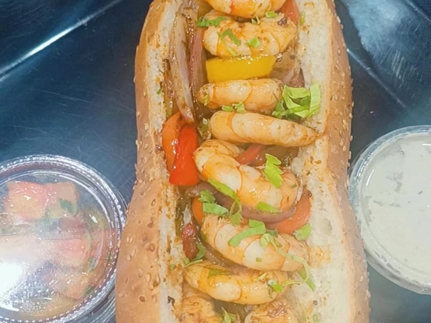 Shrimp Fajita Sandwich