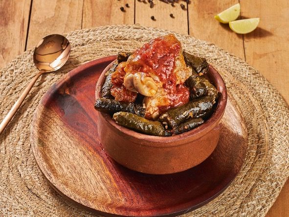 Vine Leaves Casserole With Trotter and alqadadih