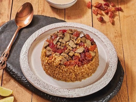 Oriental Rice With Mixture, Liver And Giblets