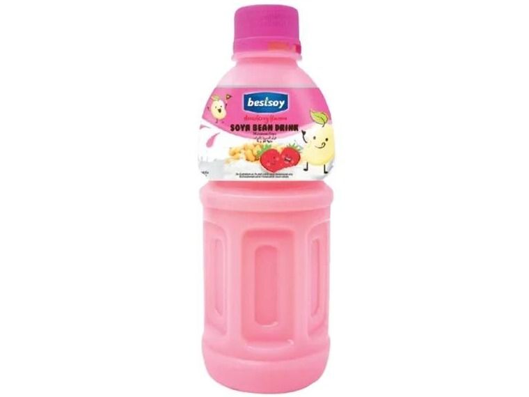 Bestsoy Corn Soya Bean Drink Strawberry Flavor - 320ml