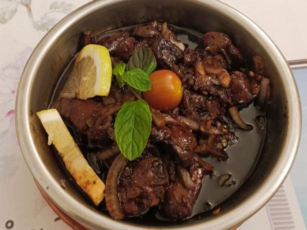 Chicken Sawda With Pomegranate Molasses