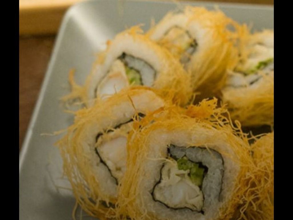Shrimp Konafa Roll