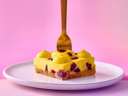 Keto Lemon Berry Blue Tart