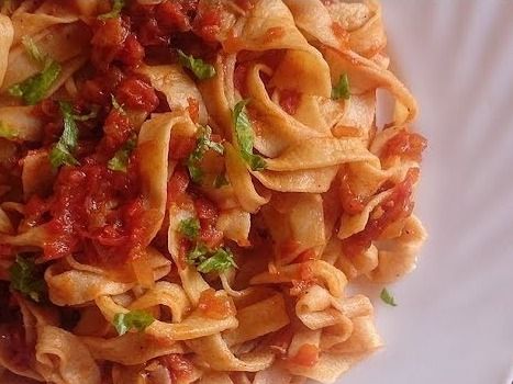 Pasta Puttanesca Calamari
