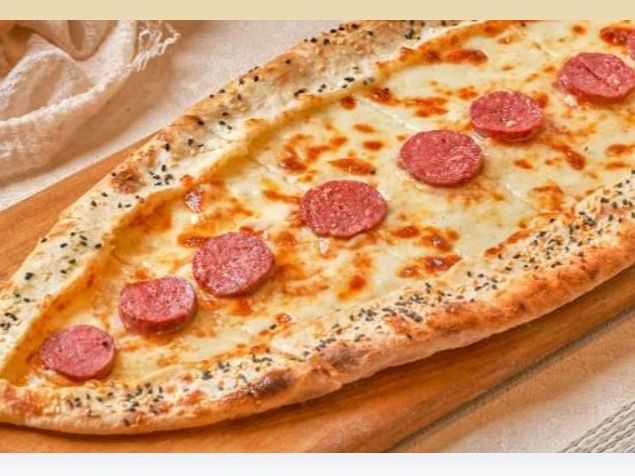 Pide With Sucuk And Cheese
