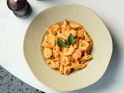 Pink Shrimp Penne Pasta
