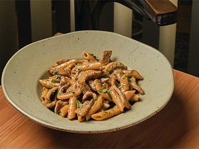 Creamy Steak And Mushroom Penne Pasta