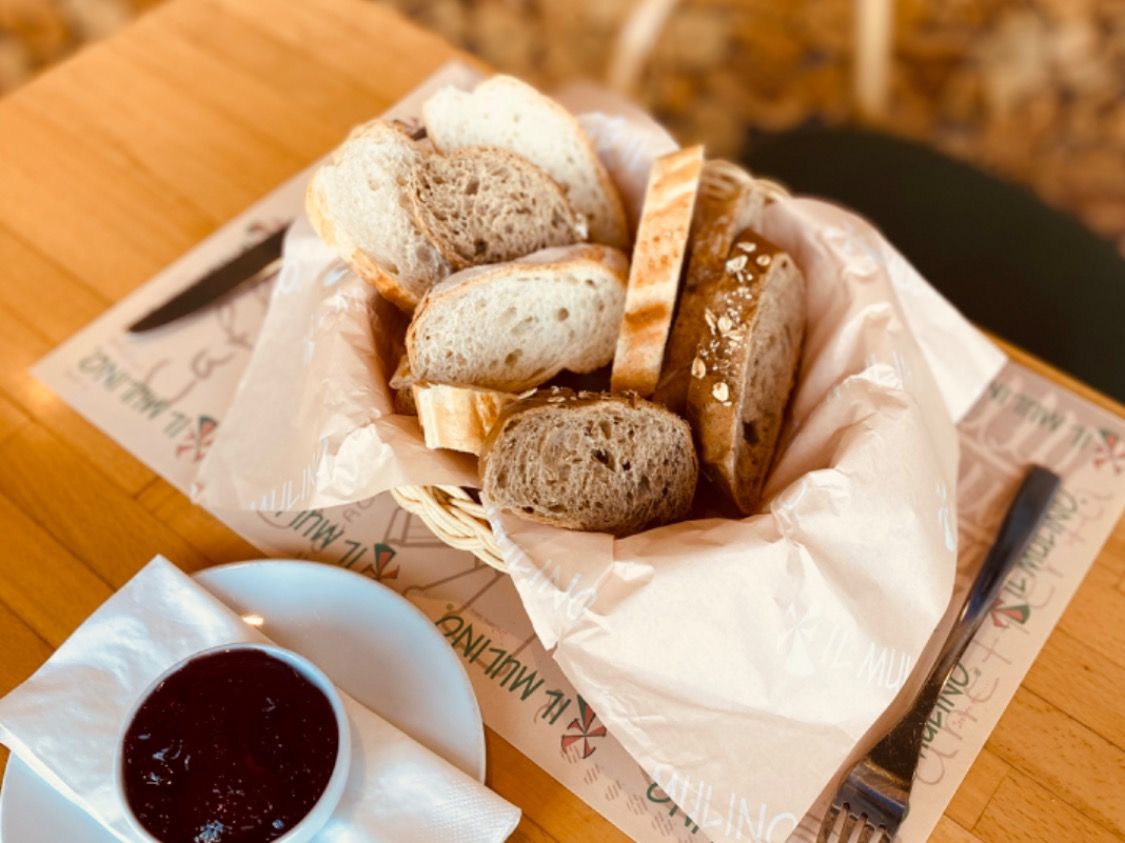 Bread Basket with Jam