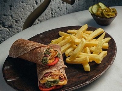 Turkey Halloumi Wrap