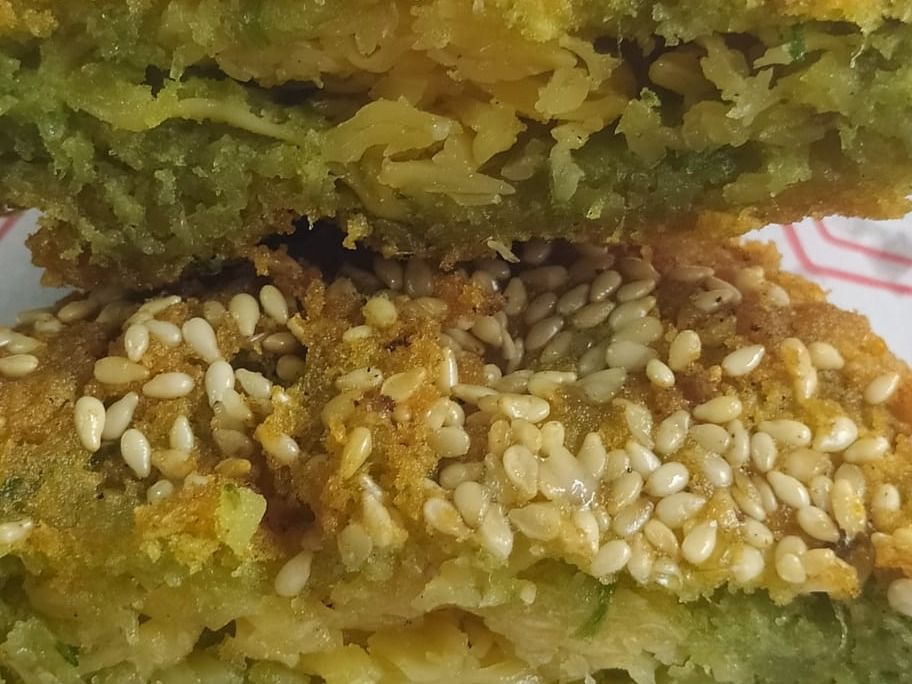 Taamia Patty Stuffed With Roumi Cheese