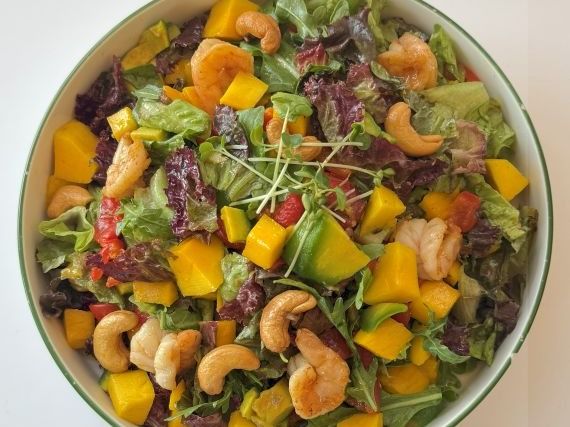 Tropical Shrimp & Cashews Salad