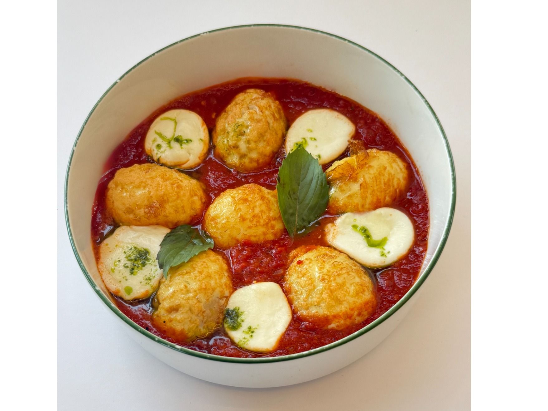 Turkish Eggs Pan With Buffalo Mozzarella