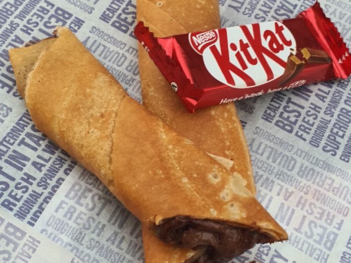 Kitkat Chocolate And Nutella Chocolate Roll