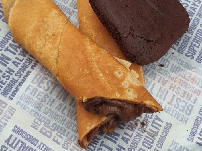 Nutella Chocolate With Brownies Roll