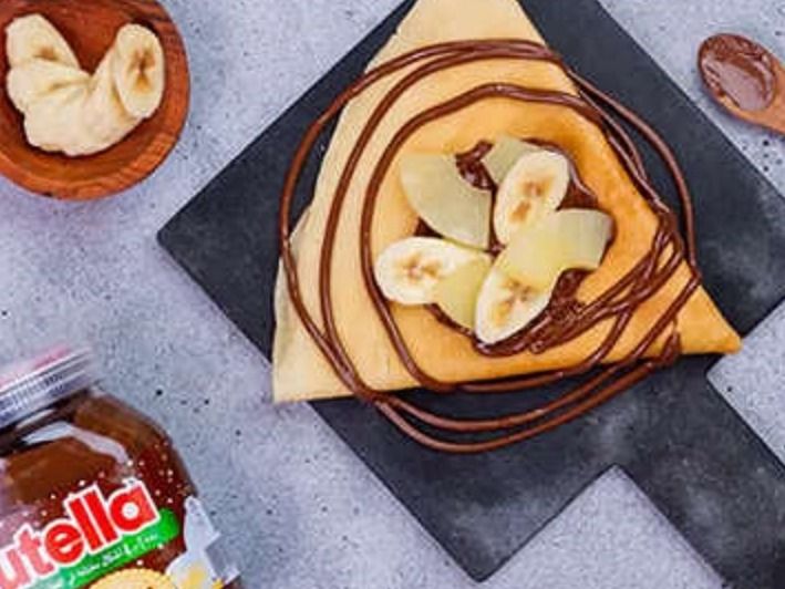 Banana With Nutella Chocolate Crepe