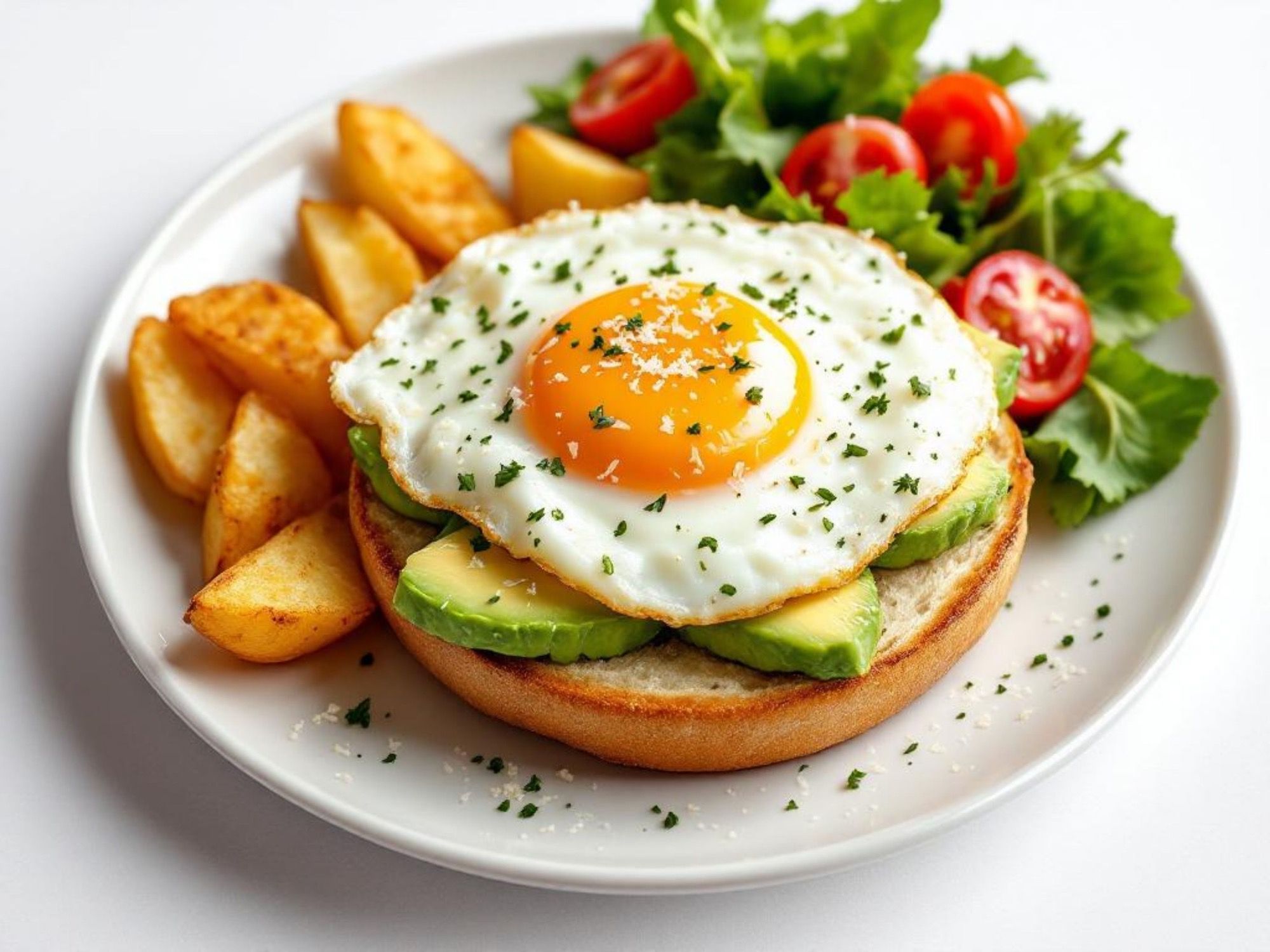 Sunny Side Up Eggs Bagel
