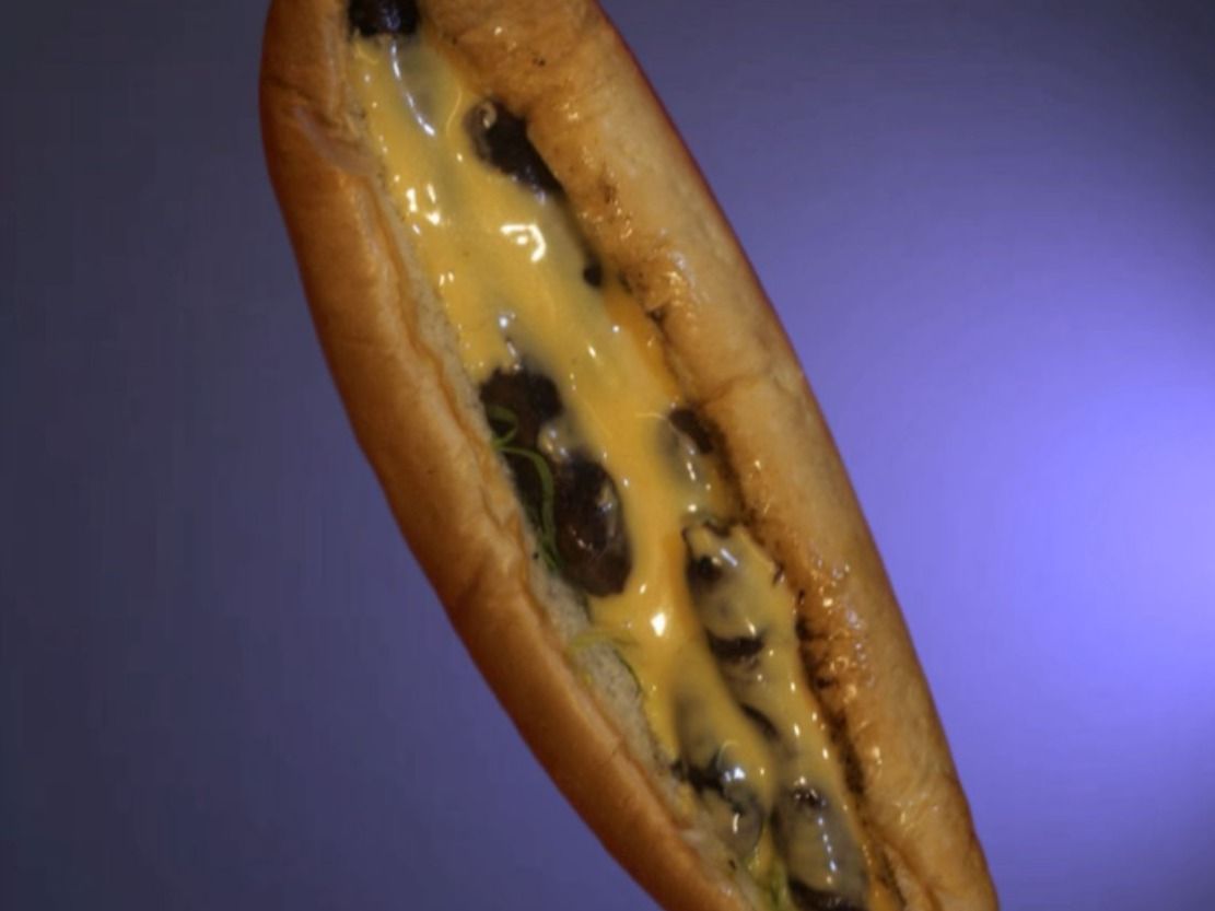 large Oriental sausage cheddar