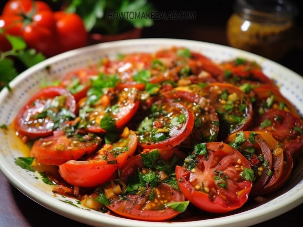 سلطة طماطم متبلة
