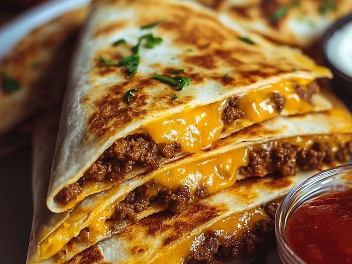 Chili Beef Quesadilla