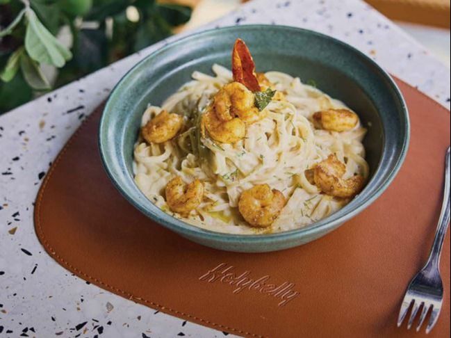 Garlic Shrimp Linguine
