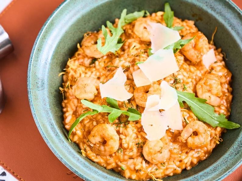 Spicy Scampi Risotto