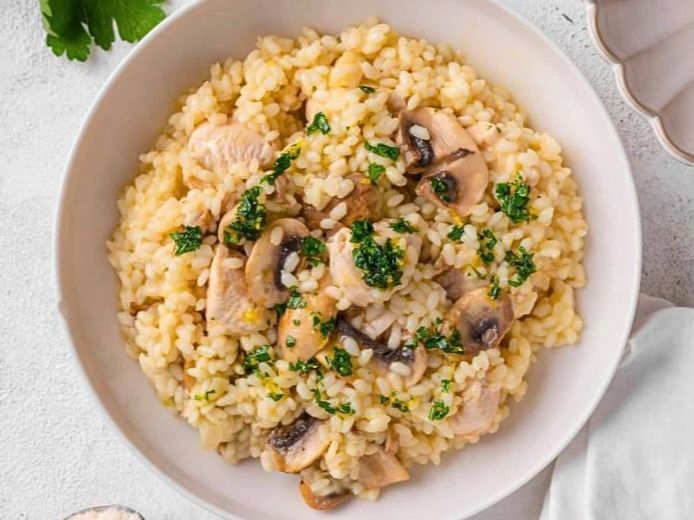 Mushroom Chicken Risotto
