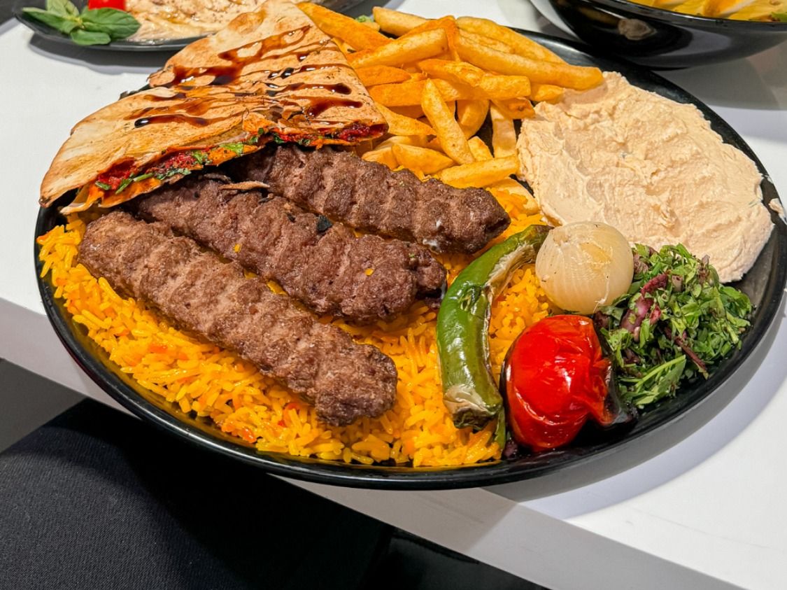 Kafta Halabi Platter