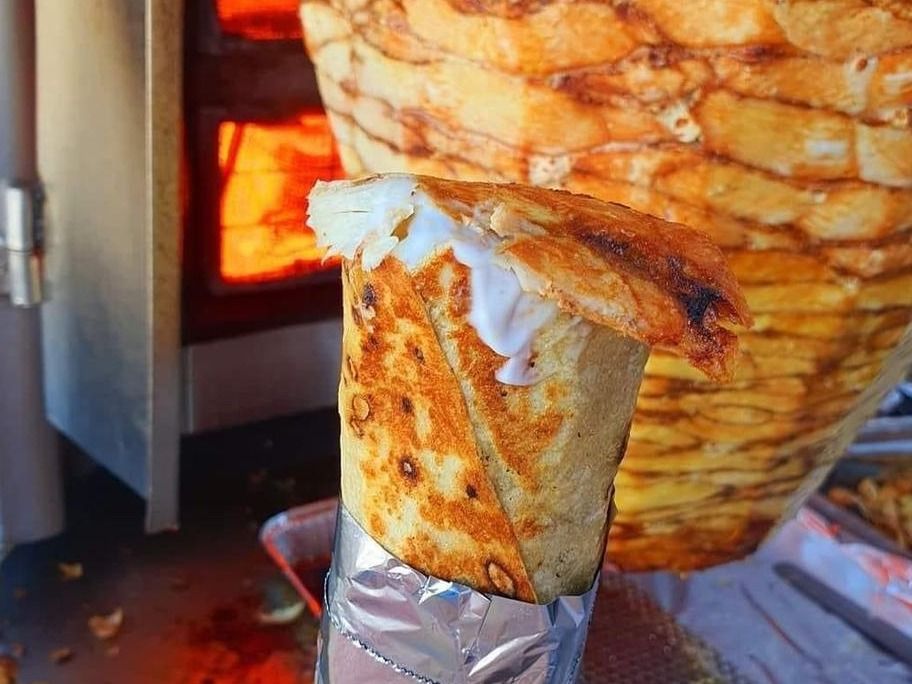 Chicken shawarma with potatoes