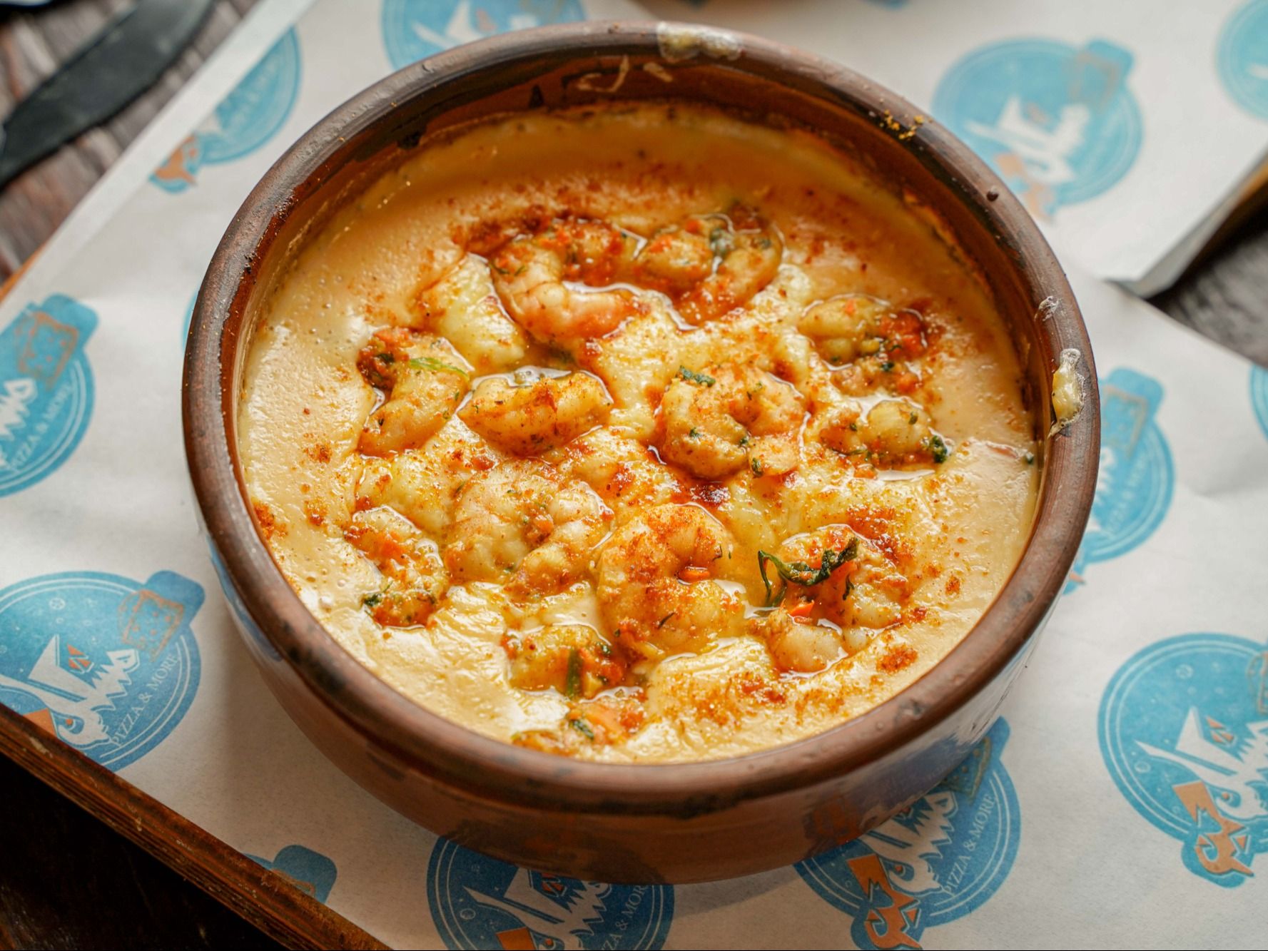 Shrimp Cheese Pan