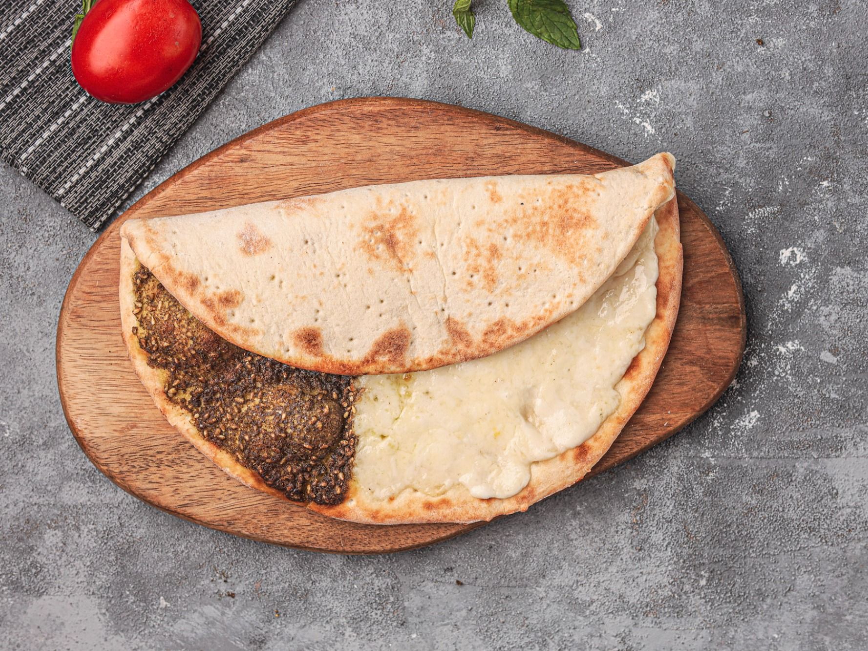 Half Zaatar Half Cheese