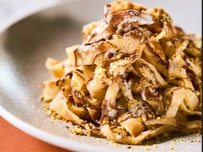 Crepe Fettuccine Pistachio