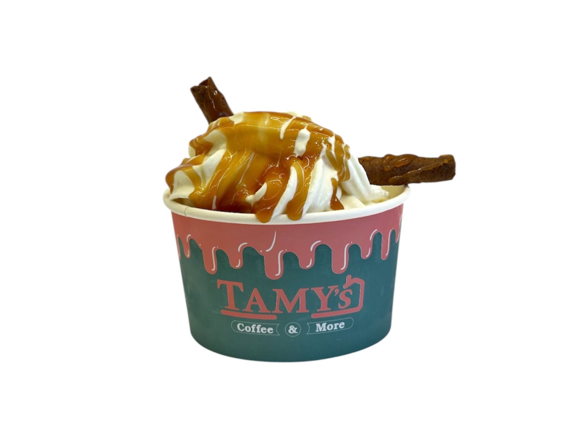 Salted Caramel Soft Ice Cream