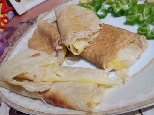 Fried Roumy Cheese Roll with Omelette