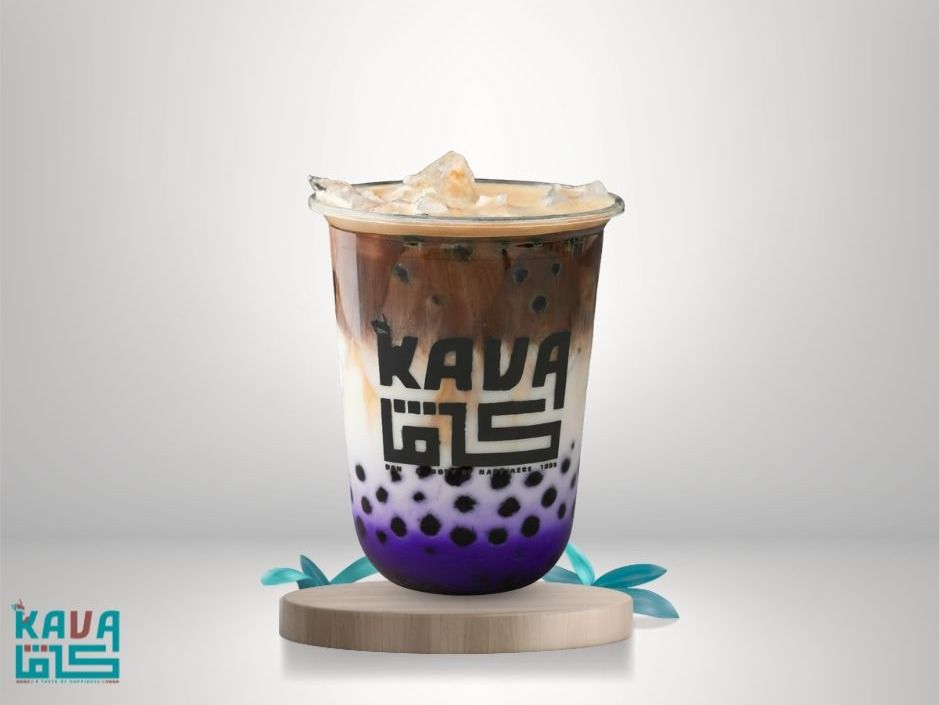 Boba Blueberry Latte