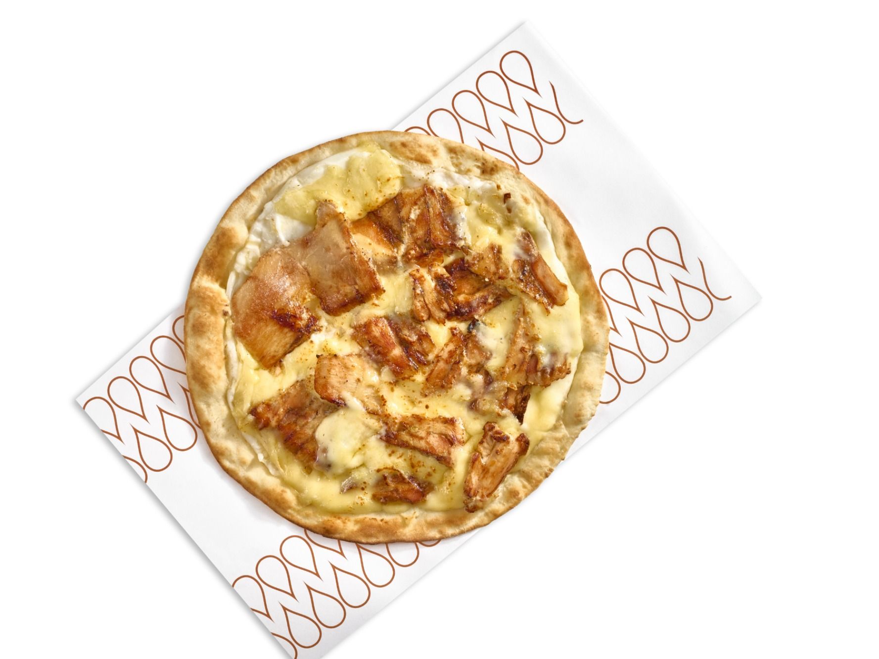 Chicken Shawarma Manousheh with Cheese