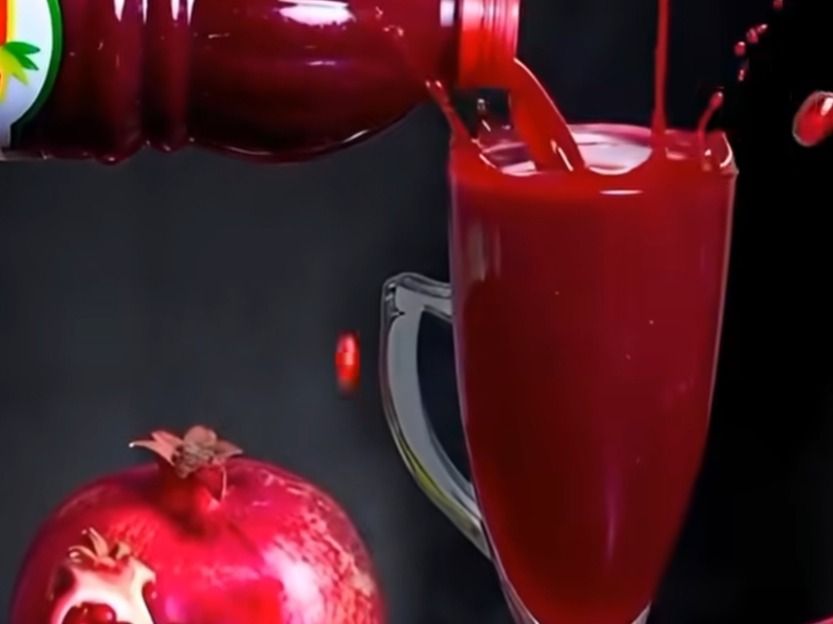 Beetroot juice with pomegranate
