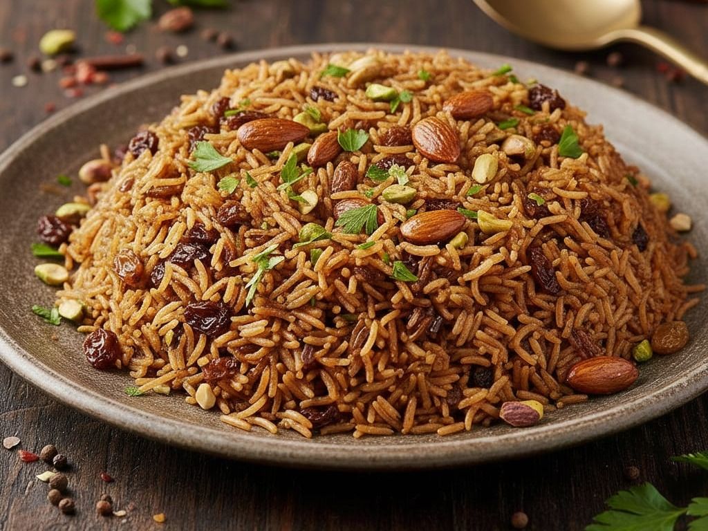 Khalta rice with nuts