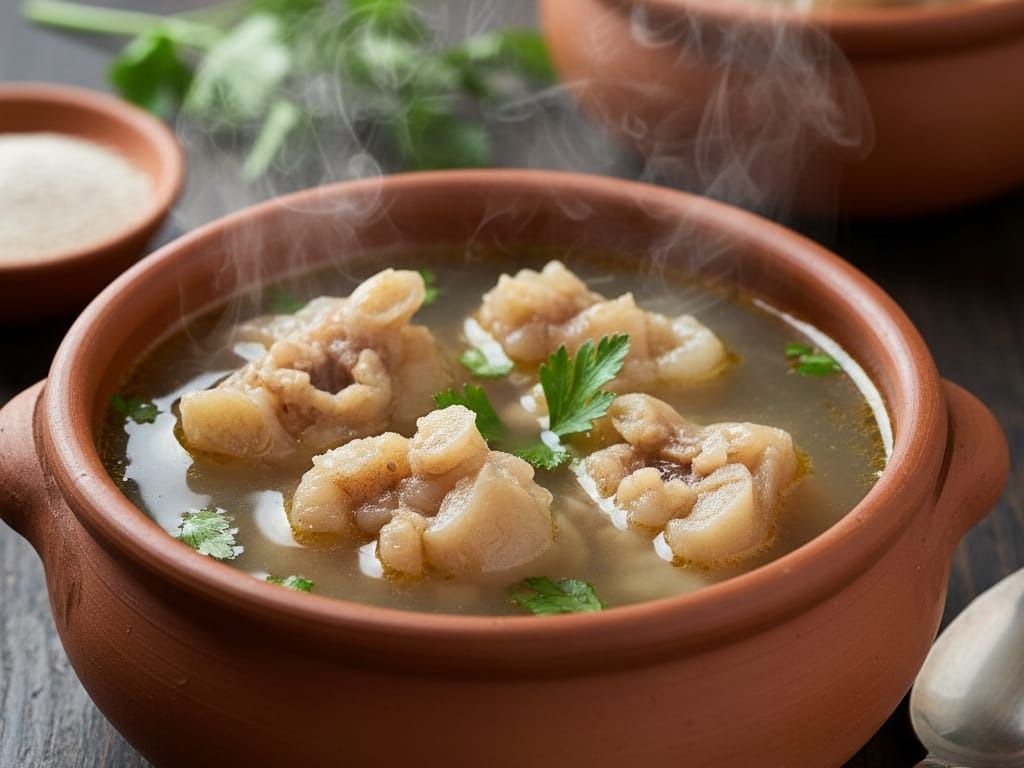 Knuckles soup with Knuckles pieces