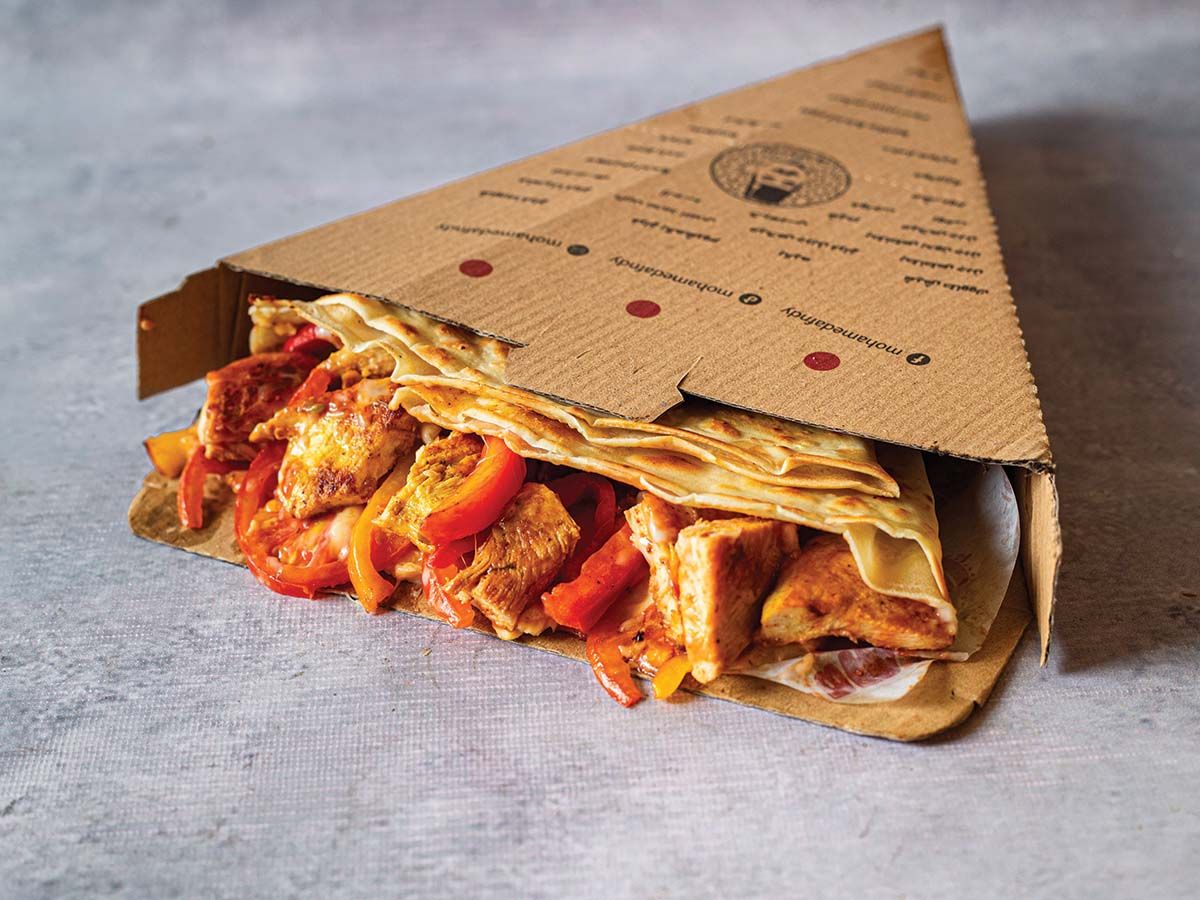 Shish tawook and Potatoes crepe