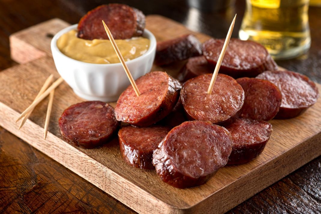 Sausage In Mustard Sauce