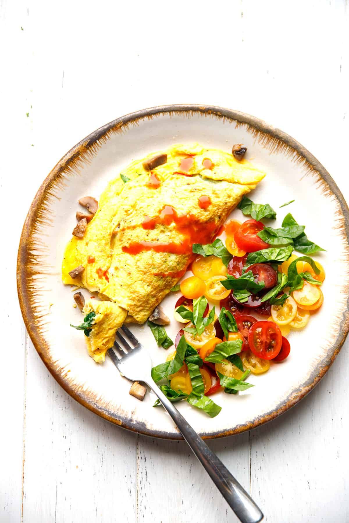 Spinach Omelette