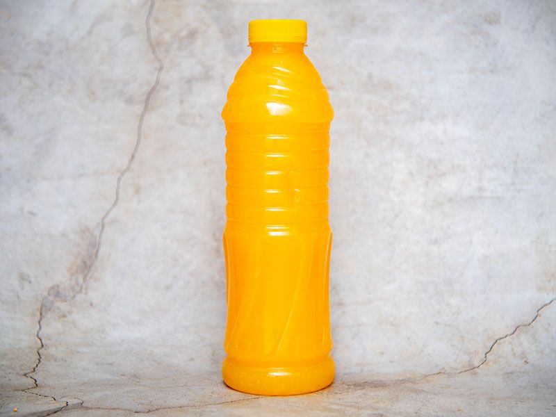 Bottle of orange juice