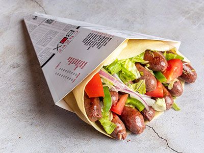 Oriental Sausage Crepe Combo